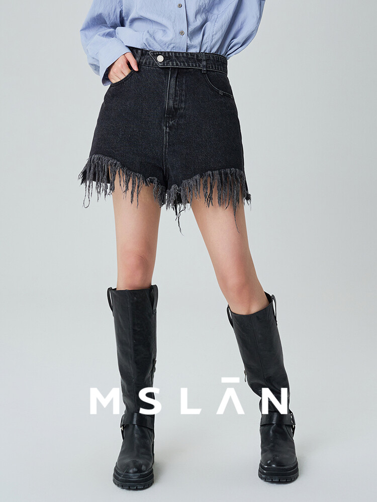 Шорты джинсовые MSlan в ретро стиле, черный
Шорты джинсовые MSlan в ретро стиле, черный