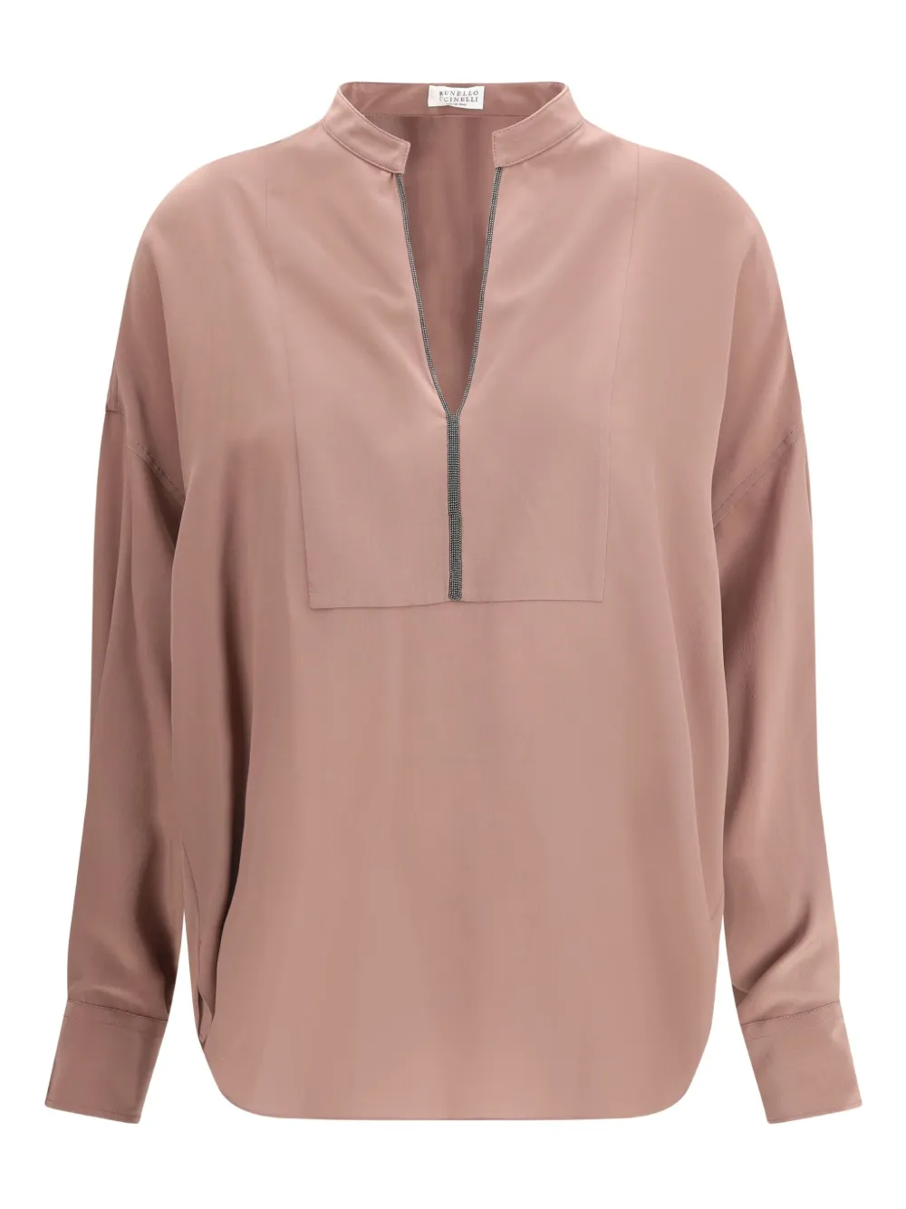Украшенная шелковая блузка Brunello Cucinelli, розовый
Украшенная шелковая блузка Brunello Cucinelli, розовый