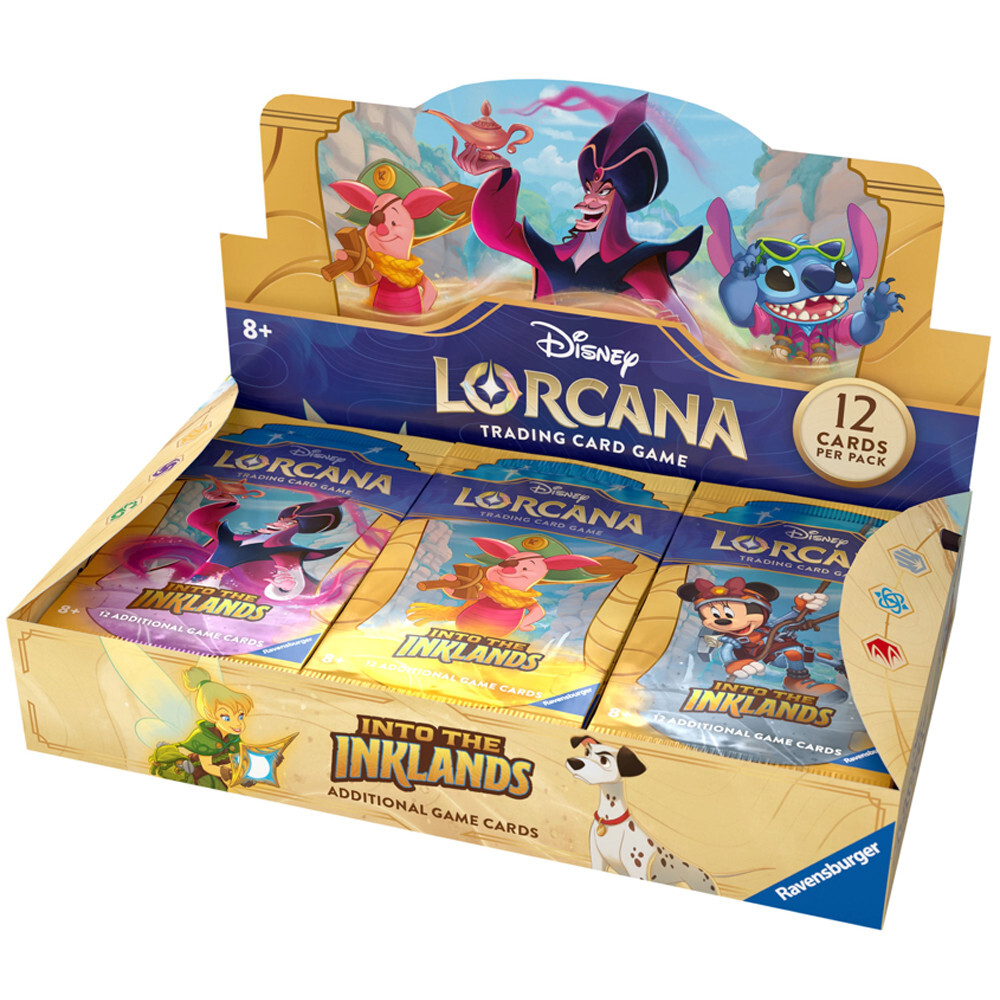 Карточная игра Ravensburger Lorcana TCG: Into the Inklands - Booster Display (24)
Карточная игра Ravensburger Lorcana TCG: Into the Inklands - Booster Display (24)