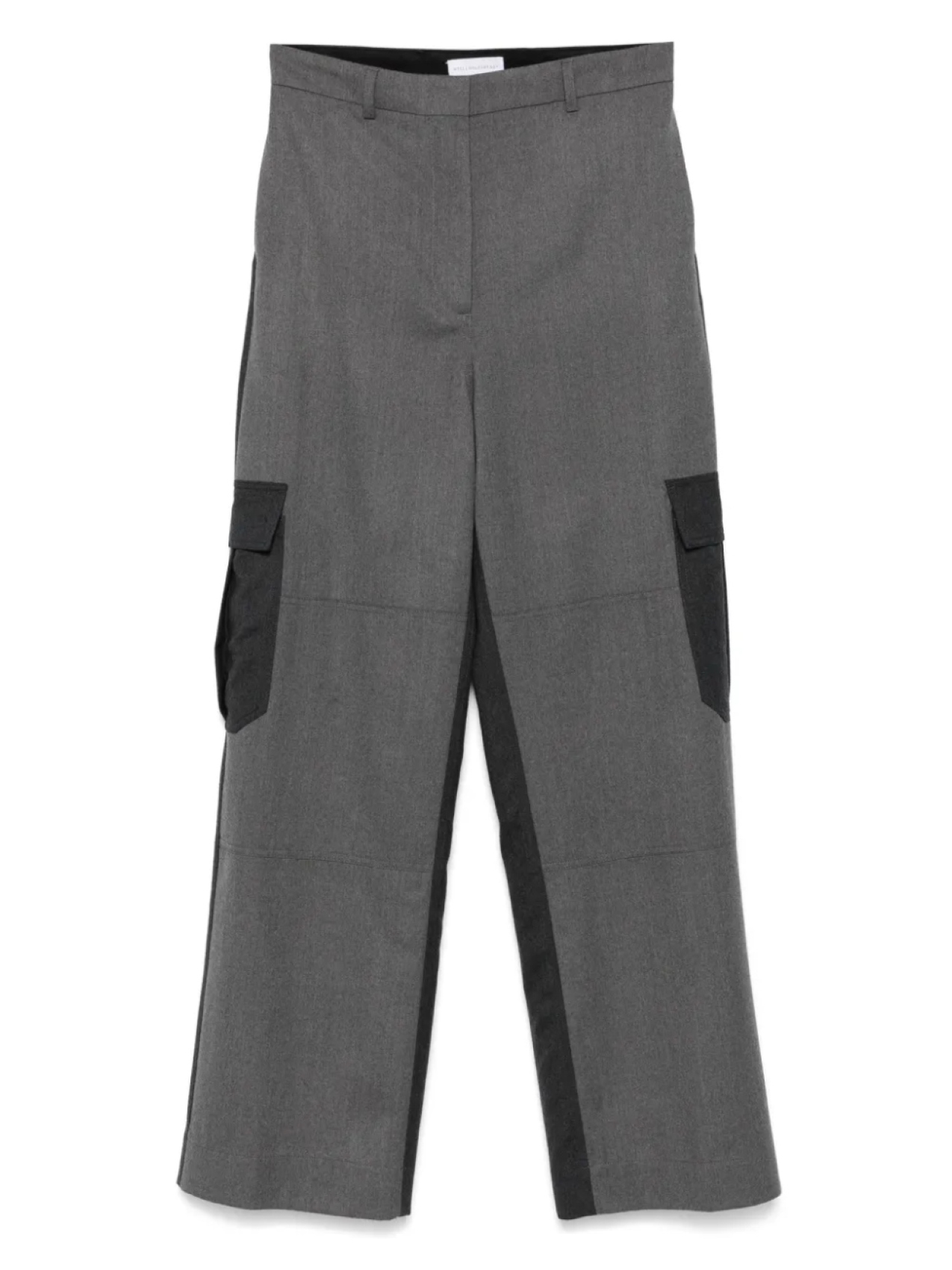 Прямые шерстяные брюки Stella McCartney, серый
Прямые шерстяные брюки Stella McCartney, серый