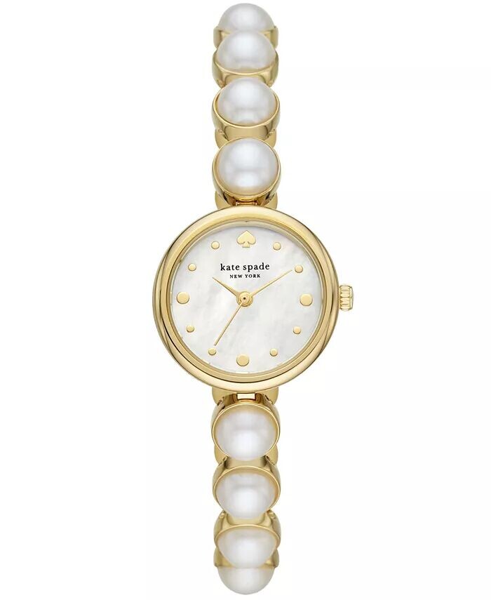 Часы Monroe с золотистым браслетом из нержавеющей стали и искусственного жемчуга, 24 мм kate spade new york
Часы Monroe с золотистым браслетом из нержавеющей стали и искусственного жемчуга, 24 мм kate spade new york