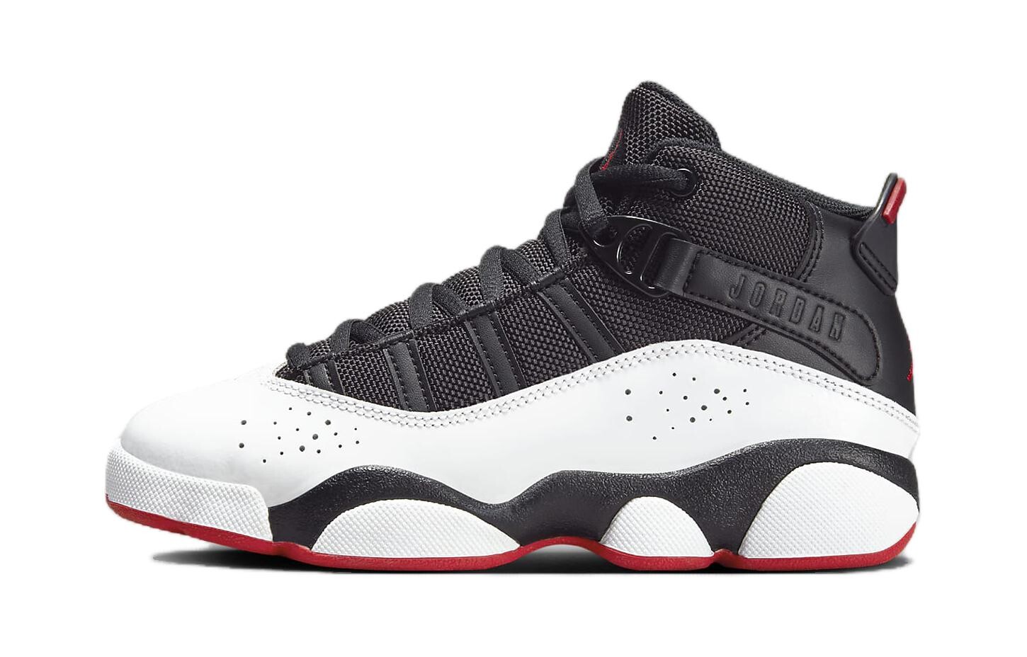 Баскетбольные кроссовки Air 6 Rings для детей PS Jordan, черный/белый/красный
Баскетбольные кроссовки Air 6 Rings для детей PS Jordan, черный/белый/красный