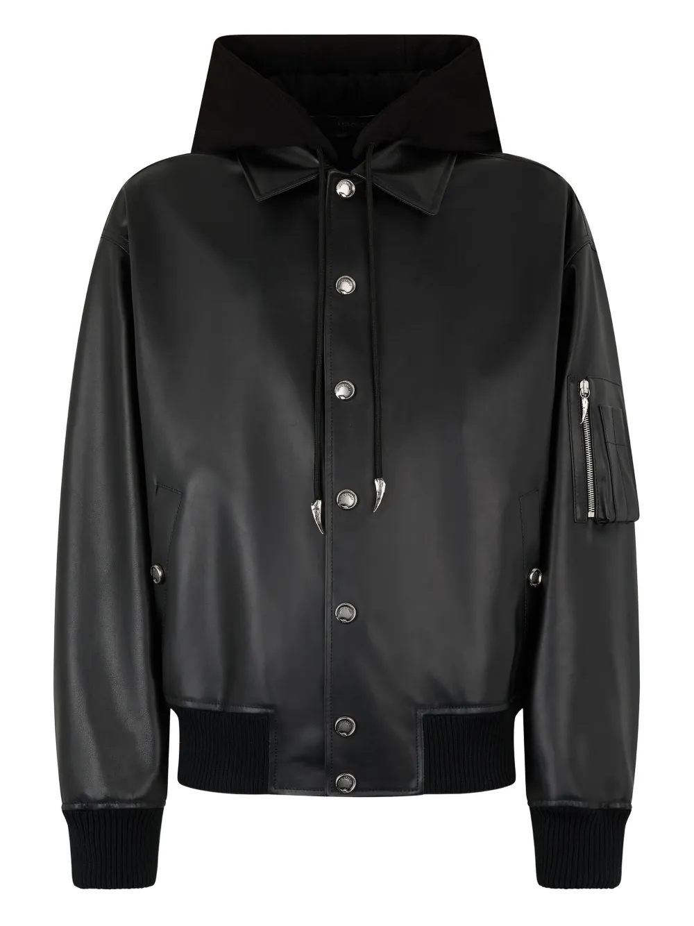 Кожаный бомбер Roberto Cavalli, черный
Кожаный бомбер Roberto Cavalli, черный