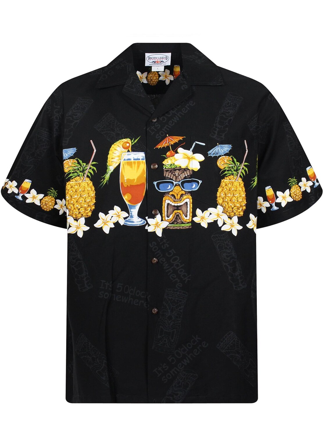 Pacific Legend Рубашка на пуговицах Regular fit 'Cocktail Ananas' в черном цвете
Pacific Legend Рубашка на пуговицах Regular fit 'Cocktail Ananas' в черном цвете