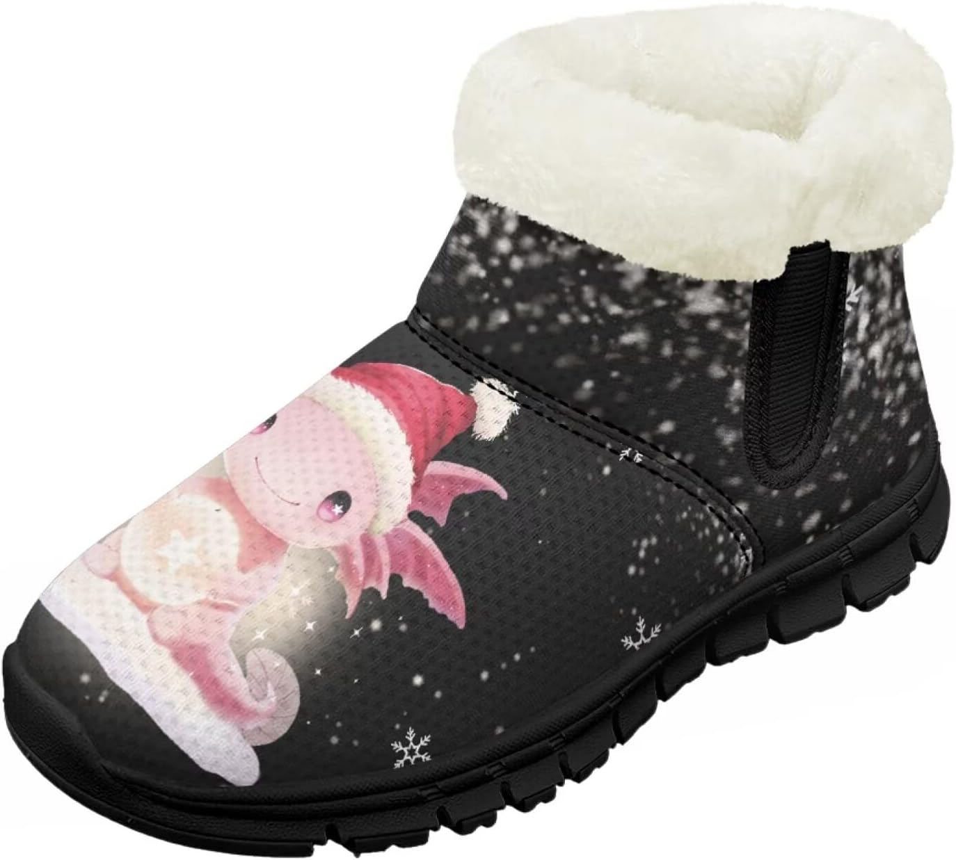 Зимние ботинки для девочек, праздничные снегоступы, детская удобная обувь с широкой колодкой, на молнии, с меховой подкладкой, ботильоны для танцев Pointodoor, Xmas Axolotl
Зимние ботинки для девочек, праздничные снегоступы, детская удобная обувь с широкой колодкой, на молнии, с меховой подкладкой, ботильоны для танцев Pointodoor, Xmas Axolotl