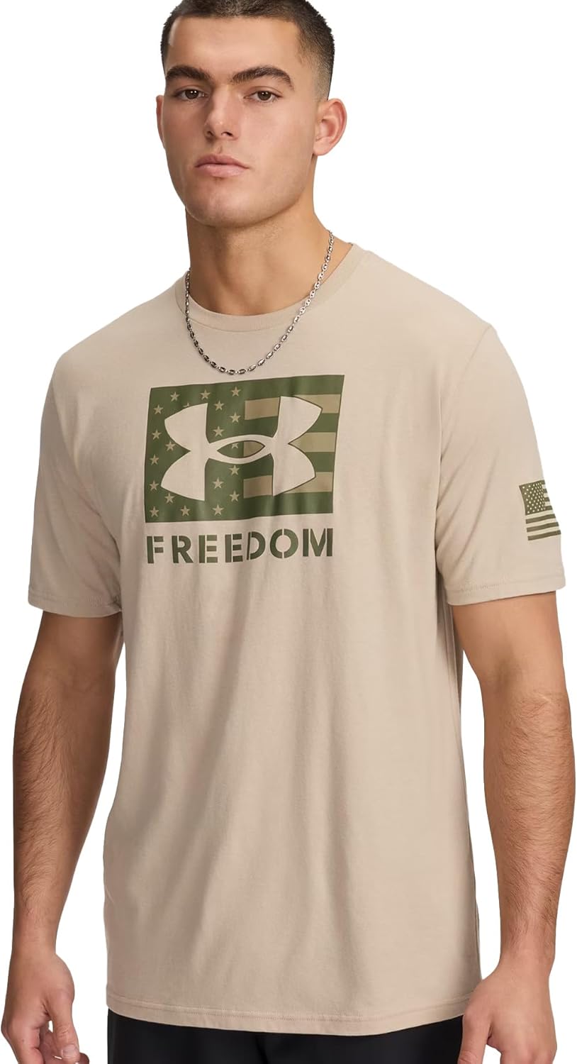 Мужская футболка с логотипом Freedom от Under Armour, (290) Desert Sand/Marine Od Green, Зеленый, Мужская футболка с логотипом Freedom от Under Armour, (290) Desert Sand/Marine Od Green
Мужская футболка с логотипом Freedom от Under Armour, (290) Desert Sand/Marine Od Green, Зеленый, Мужская футболка с логотипом Freedom от Under Armour, (290) Desert Sand/Marine Od Green