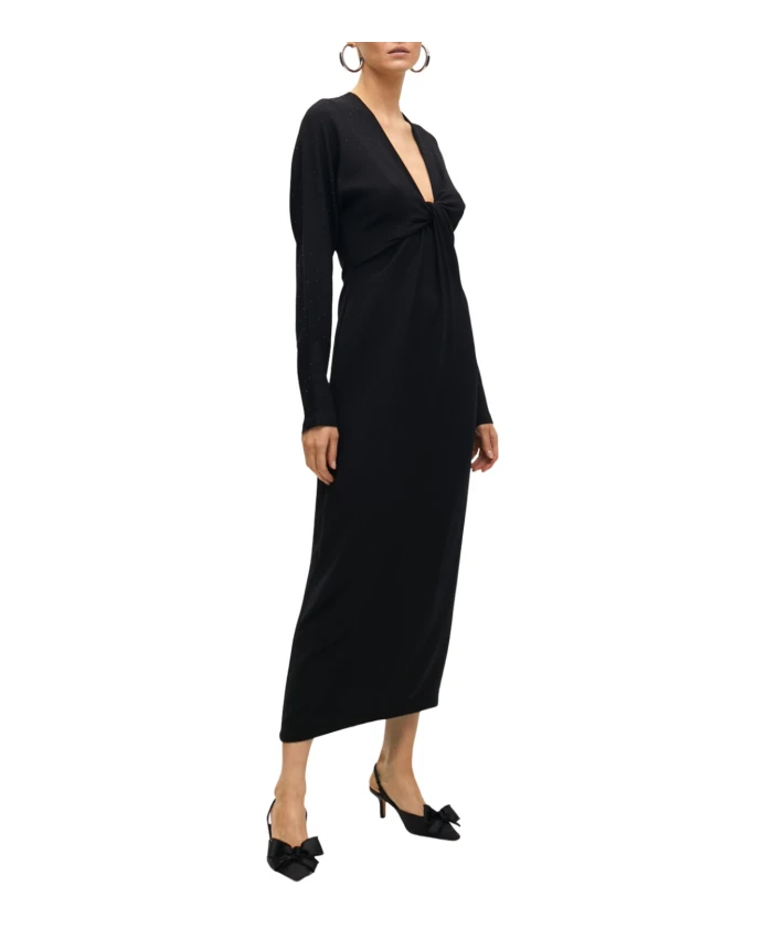 Вязаное платье с отделкой стразами на плече Lola Casademunt, черный
Вязаное платье с отделкой стразами на плече Lola Casademunt, черный