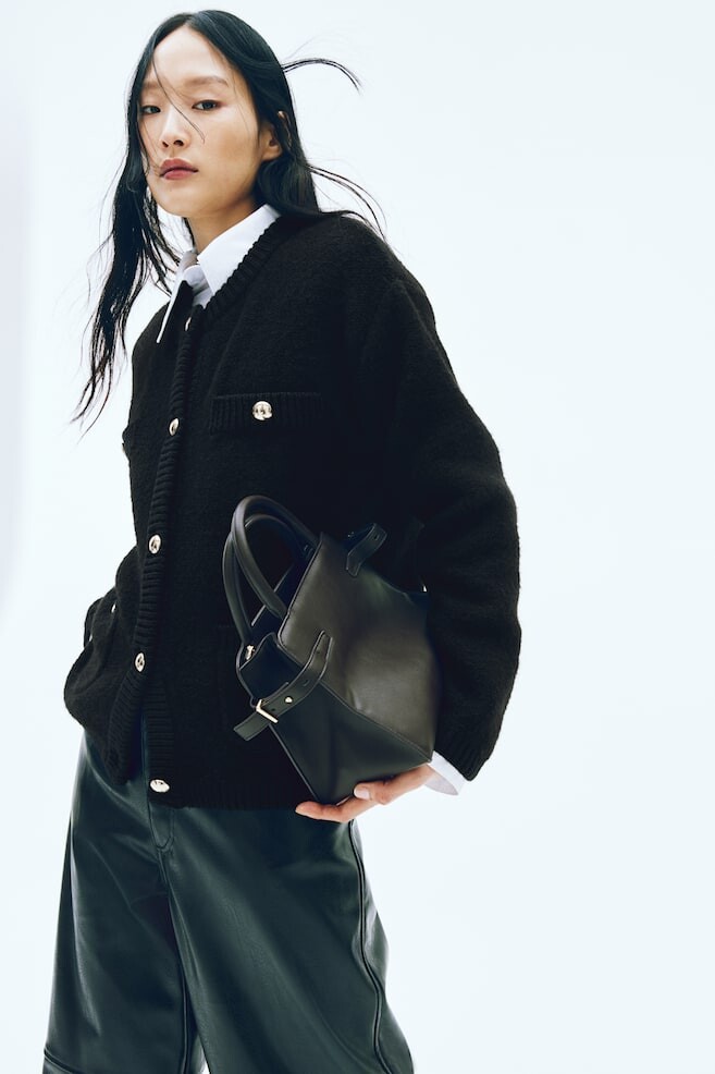 Кардиган с карманами H&M, черный
Кардиган с карманами H&M, черный