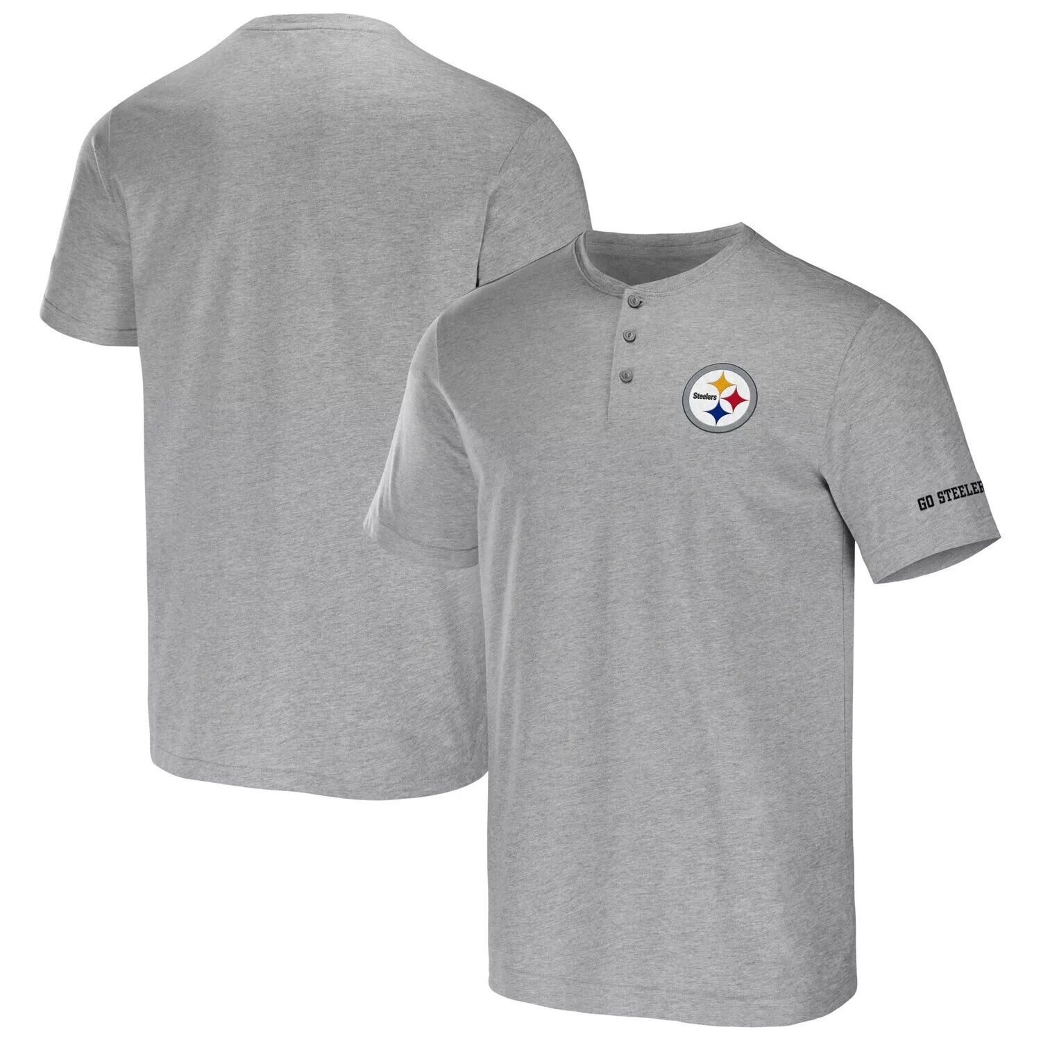 Мужская футболка из коллекции NFL x Darius Rucker от Fanatics Heather Grey Pittsburgh Steelers Henley
Мужская футболка из коллекции NFL x Darius Rucker от Fanatics Heather Grey Pittsburgh Steelers Henley