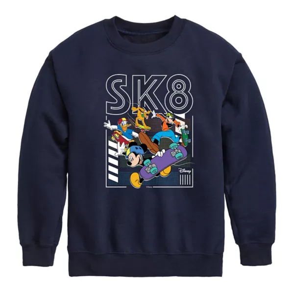 Микки и друзья мальчиковая флисовая толстовка с логотипом Sk8 для группы 8-20 Disney, синий
Микки и друзья мальчиковая флисовая толстовка с логотипом Sk8 для группы 8-20 Disney, синий