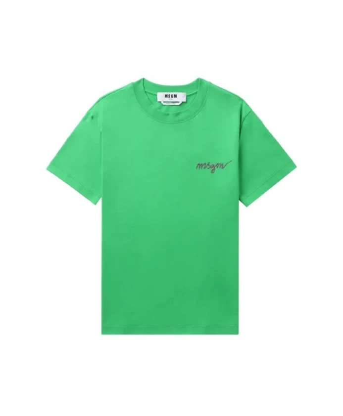 Зеленая хлопковая футболка для женщин Msgm, зеленый
Зеленая хлопковая футболка для женщин Msgm, зеленый