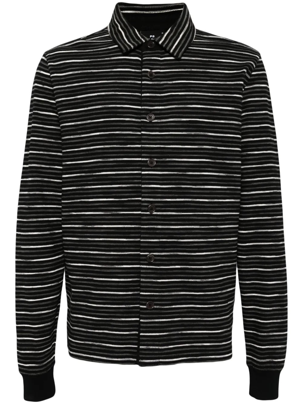 Трикотажная рубашка в полоску PS Paul Smith, черный
Трикотажная рубашка в полоску PS Paul Smith, черный