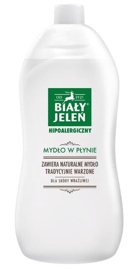 Гипоаллергенное жидкое мыло, 1000 мл. Biały Jeleń
Гипоаллергенное жидкое мыло, 1000 мл. Biały Jeleń