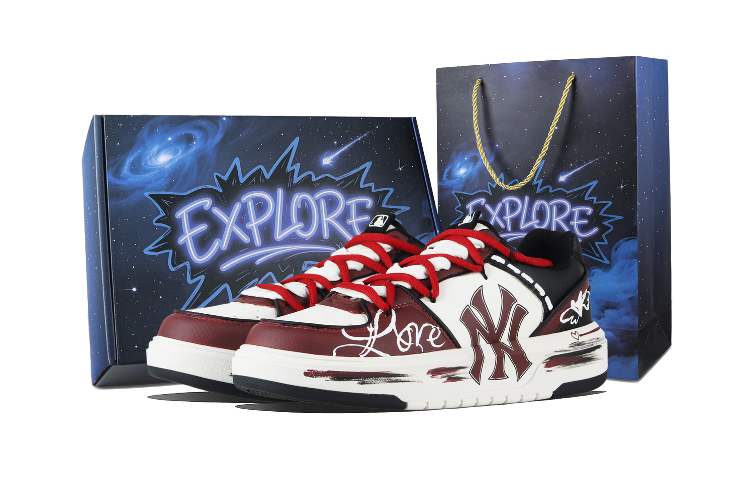 MLB Массивные скейтерские кросcовки Fiery Love с усиленным носком, низкие, унисекс, красные, цвет Red
MLB Массивные скейтерские кросcовки Fiery Love с усиленным носком, низкие, унисекс, красные, цвет Red