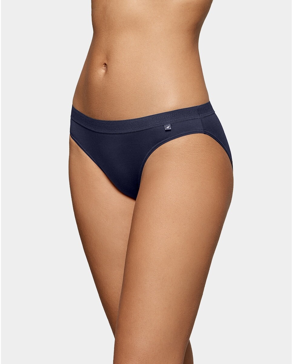 Классические однотонные трусы с перфорированным поясом Impetus, темно-синий