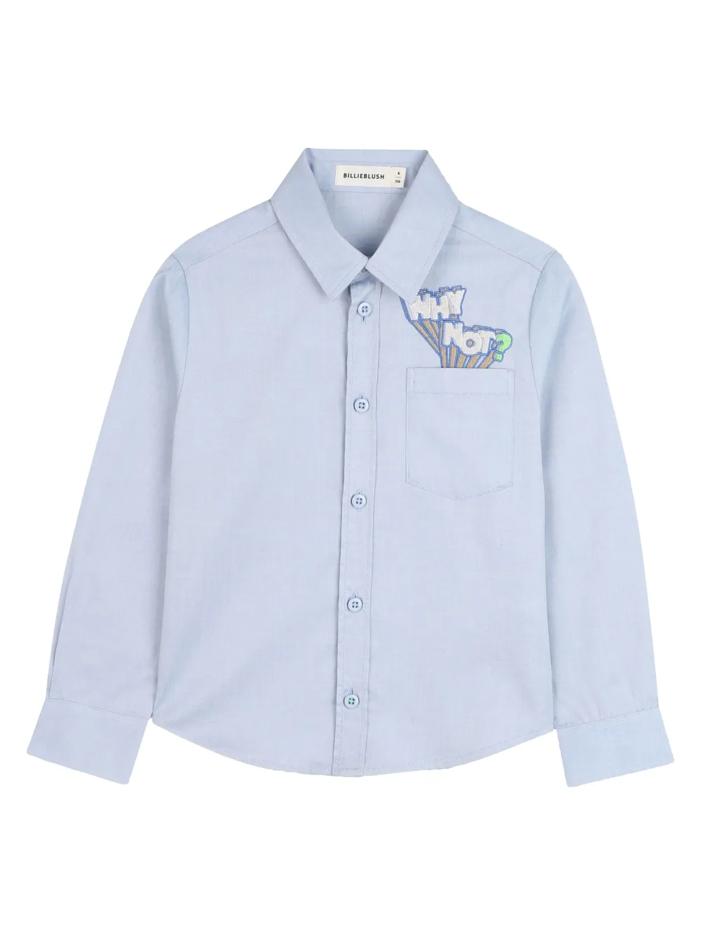 Рубашка с вышивкой на кармане Billieblush, синий
Рубашка с вышивкой на кармане Billieblush, синий