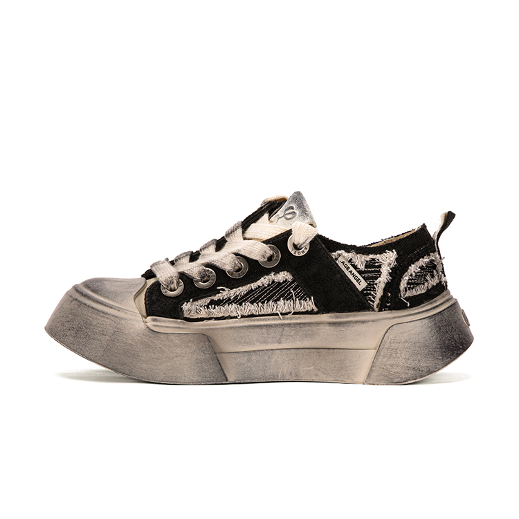 AGE ANGEL Износостойкие низкие кэжуал кеды на платформе унисекс пыльно-чёрный - грязный чёрный, цвет Dirty Black
AGE ANGEL Износостойкие низкие кэжуал кеды на платформе унисекс пыльно-чёрный - грязный чёрный, цвет Dirty Black