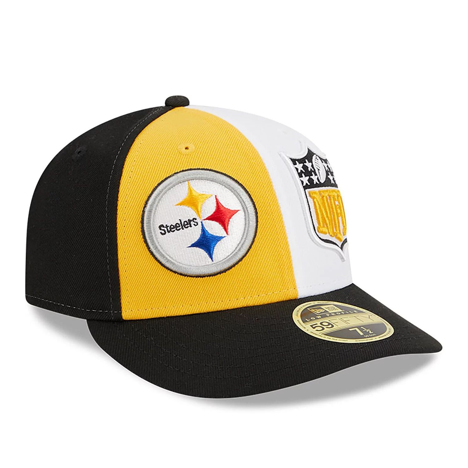 Мужская шляпа New Era Gold/Black Pittsburgh Steelers 2023 Sideline Low Profile 59FIFTY
Мужская шляпа New Era Gold/Black Pittsburgh Steelers 2023 Sideline Low Profile 59FIFTY