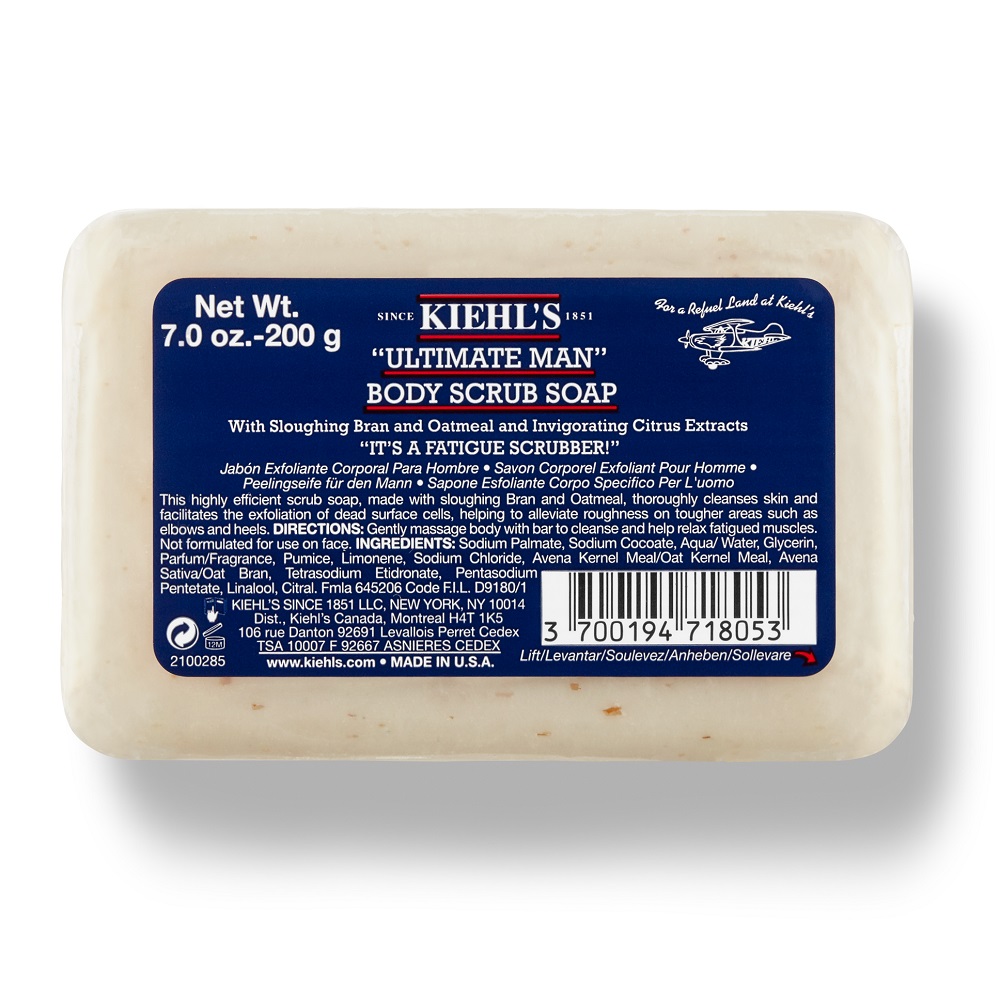 Отшелушивающее мыло для тела для мужчин ultimate man body scrub soap Kiehl'S, вес 200 гр.
Отшелушивающее мыло для тела для мужчин ultimate man body scrub soap Kiehl'S, вес 200 гр.