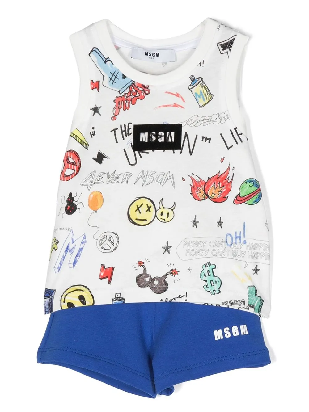Комплект из топа и шортов Msgm Kids, синий
Комплект из топа и шортов Msgm Kids, синий