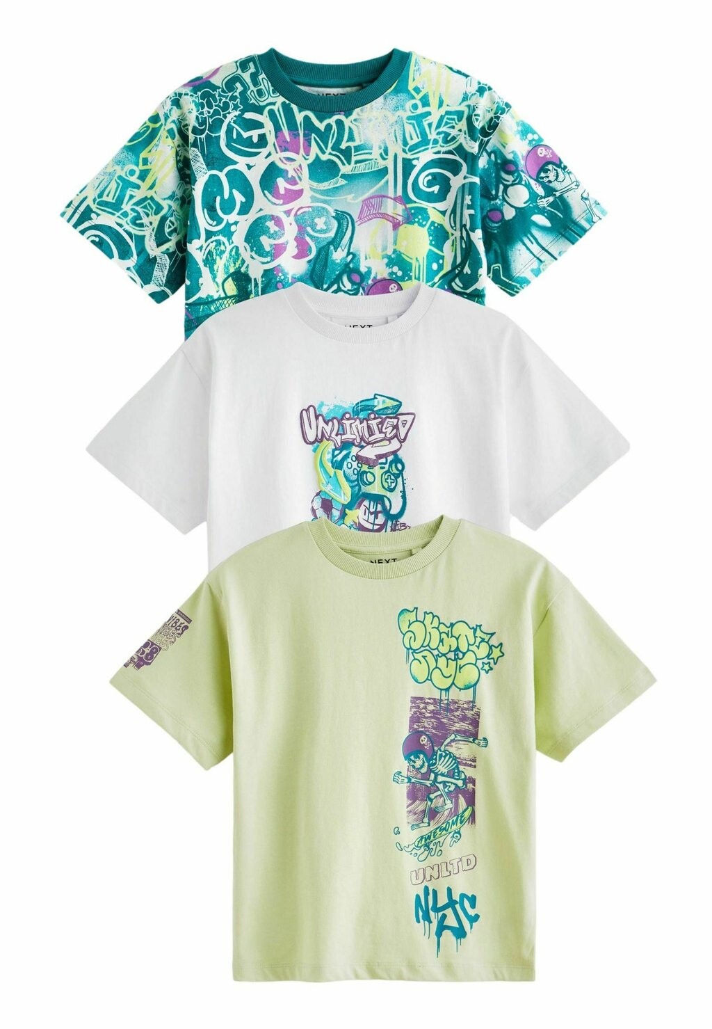 Футболка с принтом SHORT SLEEVE GRAPHIC 3 PACK STANDARD Next, цвет lime green white graffiti
Футболка с принтом SHORT SLEEVE GRAPHIC 3 PACK STANDARD Next, цвет lime green white graffiti