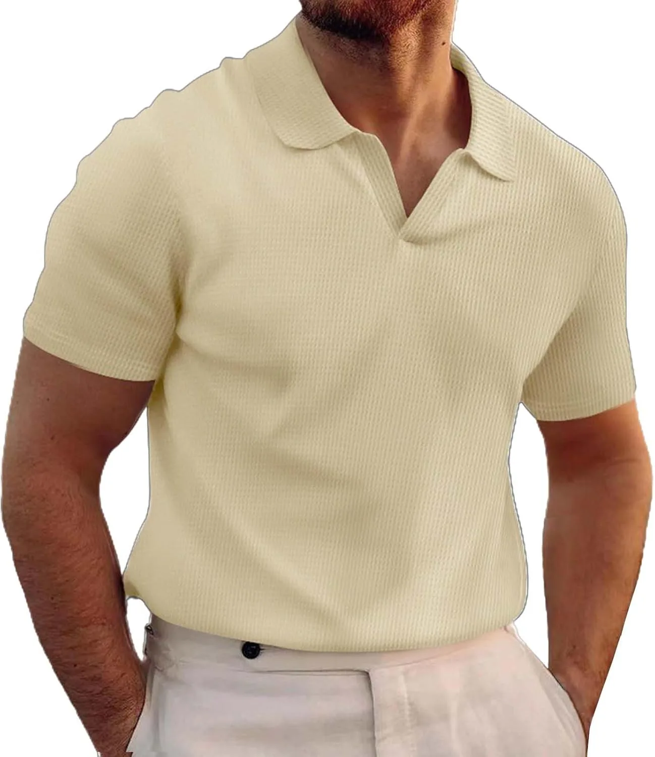 Футболка для мужчин с V-образным вырезом и коротким рукавом, легкая и дышащая
Футболка для мужчин с V-образным вырезом и коротким рукавом, легкая и дышащая