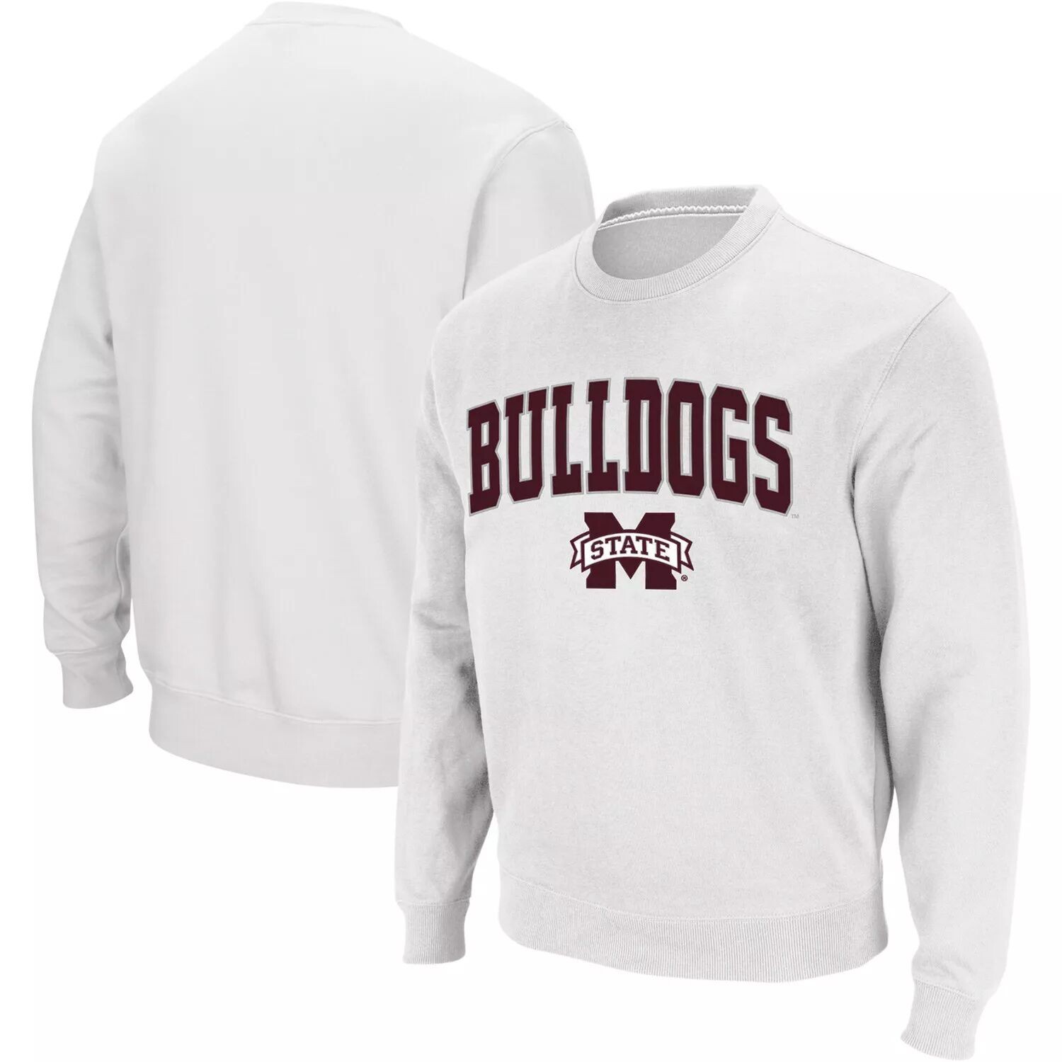 Мужской белый свитшот с круглым вырезом с логотипом Mississippi State Bulldogs Colosseum
Мужской белый свитшот с круглым вырезом с логотипом Mississippi State Bulldogs Colosseum