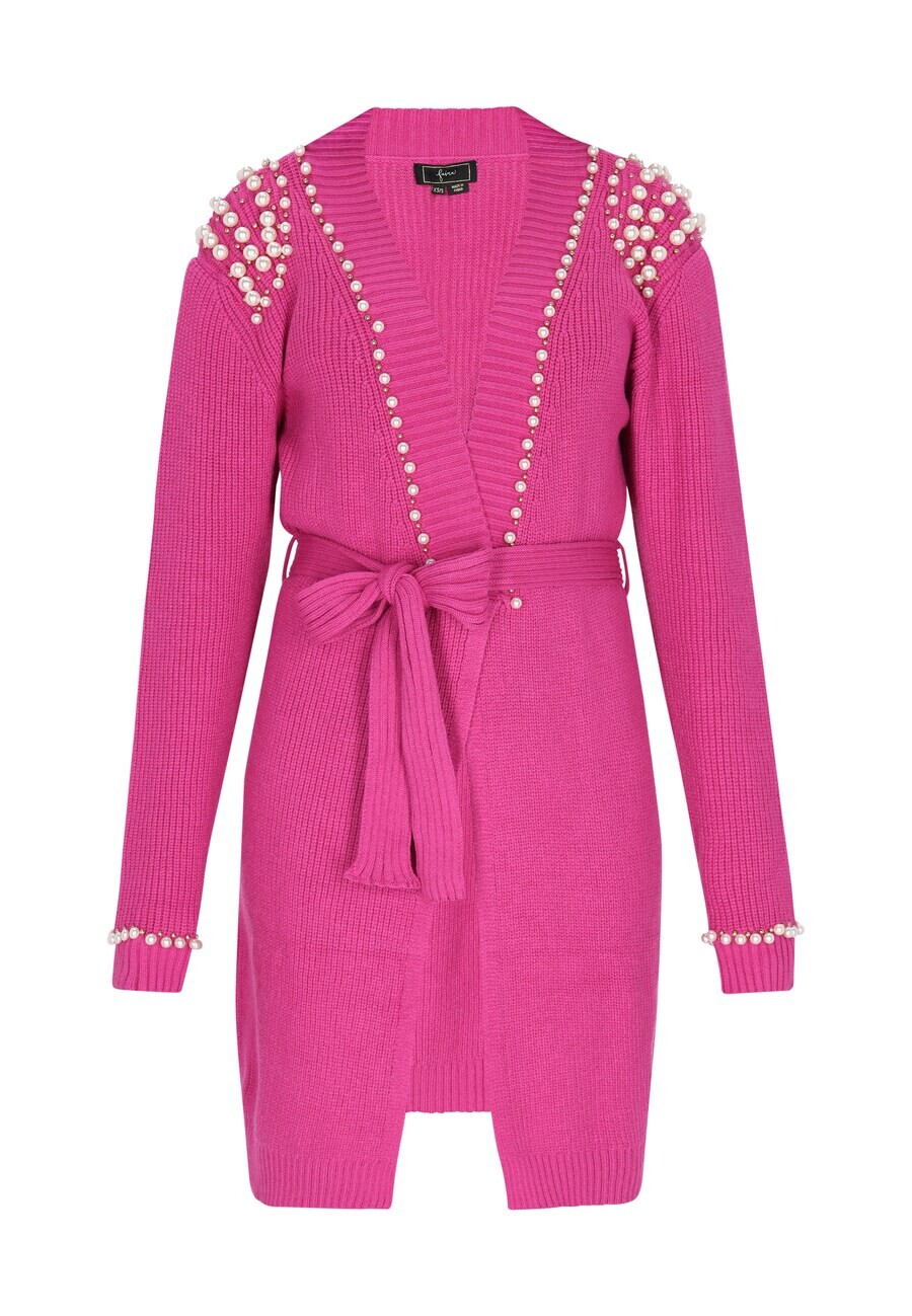 Вязаный кардиган faina Knit Cardigan, фуксия
Вязаный кардиган faina Knit Cardigan, фуксия