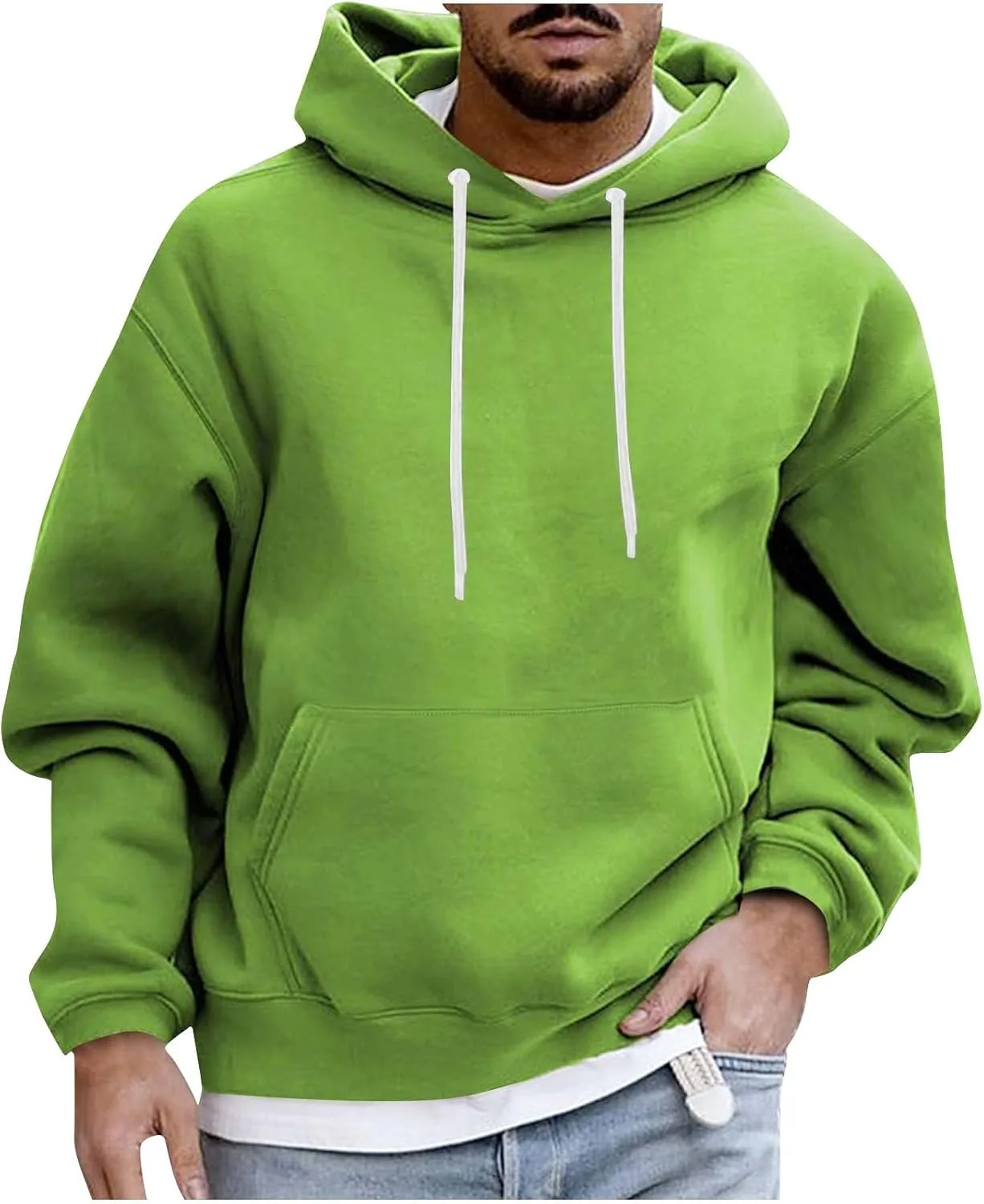 Худи для мужчин Hipster Fall, свободный крой Big and Tall, с капюшоном на шнурке и карманом-кенгуру Ctreela
Худи для мужчин Hipster Fall, свободный крой Big and Tall, с капюшоном на шнурке и карманом-кенгуру Ctreela