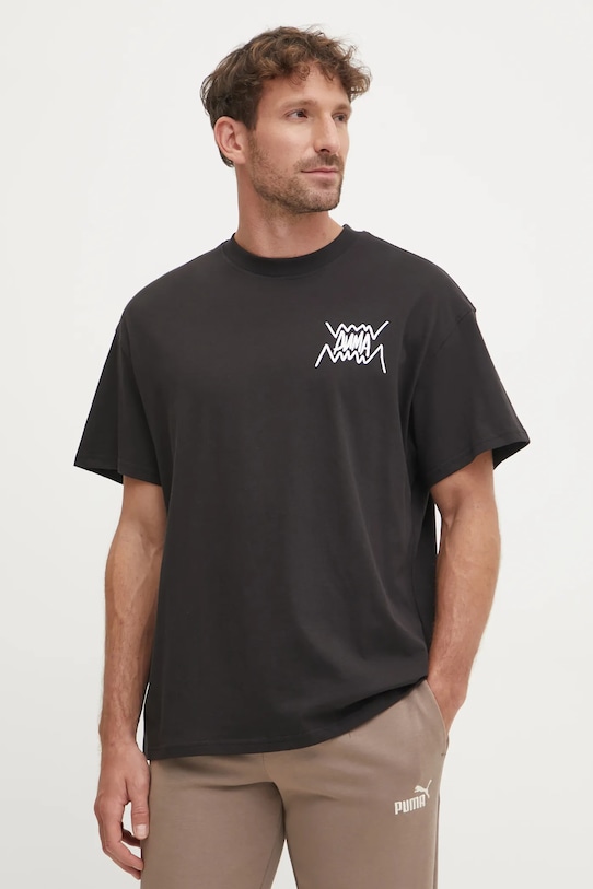 Хлопковая футболка Puma, черный
Хлопковая футболка Puma, черный