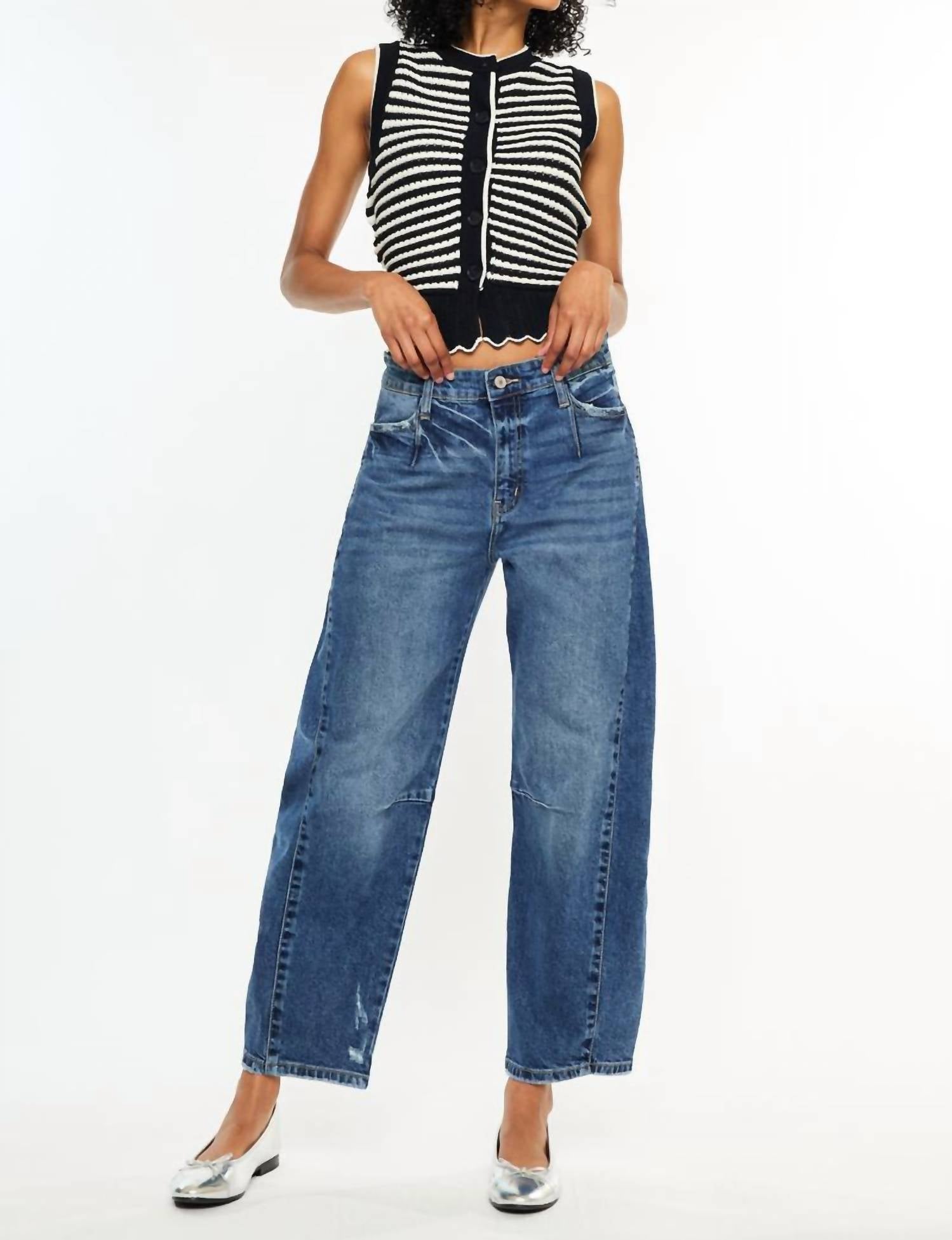 KanCan Винтажные джинсы Horseshoe темно-синего цвета
KanCan Винтажные джинсы Horseshoe темно-синего цвета