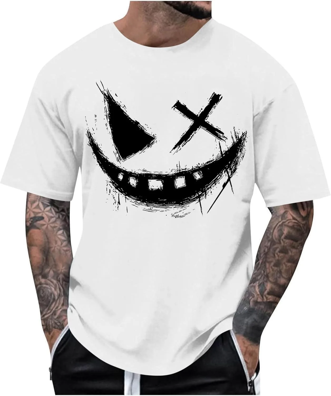 Футболка Funny Halloween для мужчин с принтом Smiley Face Sdeycui
Футболка Funny Halloween для мужчин с принтом Smiley Face Sdeycui