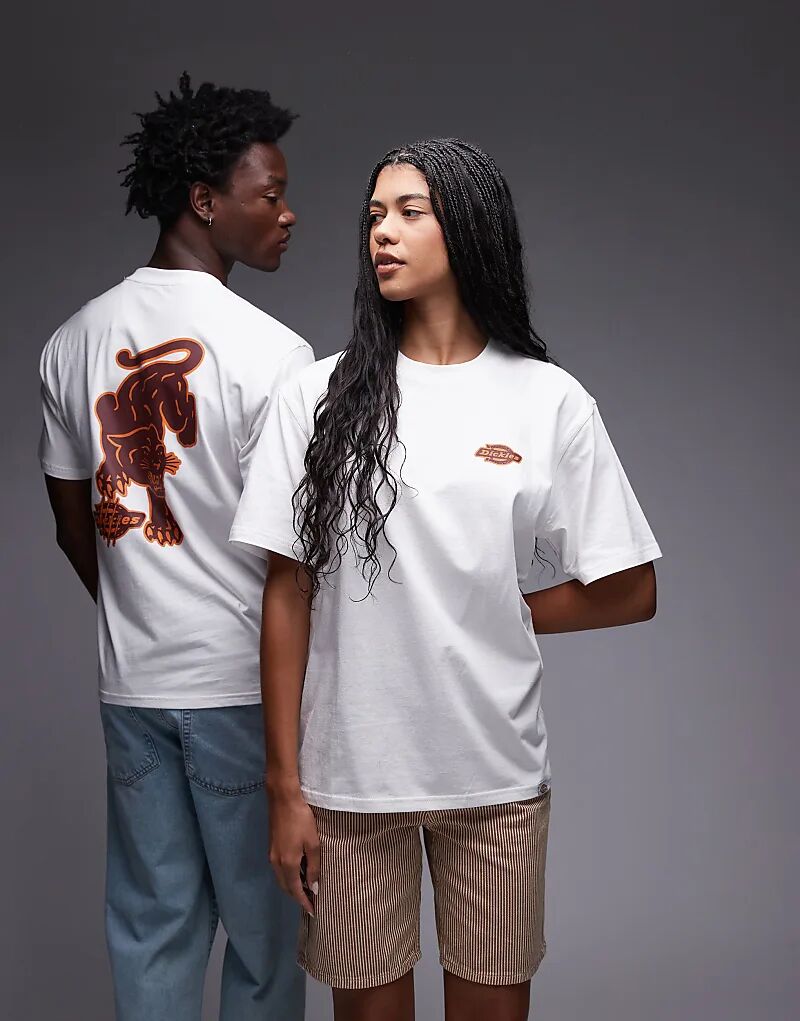 Футболка Dickies Graysville с графическим принтом животных на спине, белая
Футболка Dickies Graysville с графическим принтом животных на спине, белая