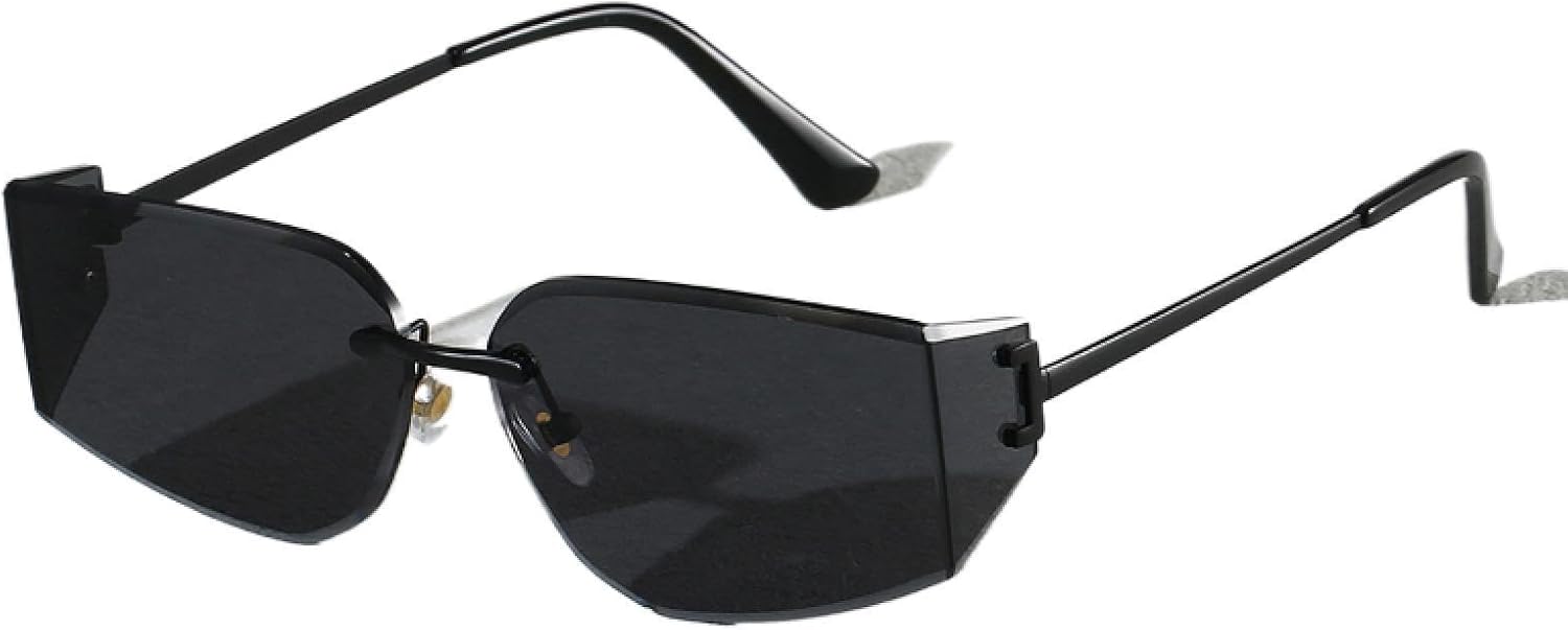 Солнцезащитные очки с защитой от УФ-излучения UV400 | Без оправы, металлический панк | Для женщин и мужчин, для занятий спортом на открытом воздухе и вождения DSVIGF, Black Black
Солнцезащитные очки с защитой от УФ-излучения UV400 | Без оправы, металлический панк | Для женщин и мужчин, для занятий спортом на открытом воздухе и вождения DSVIGF, Black Black