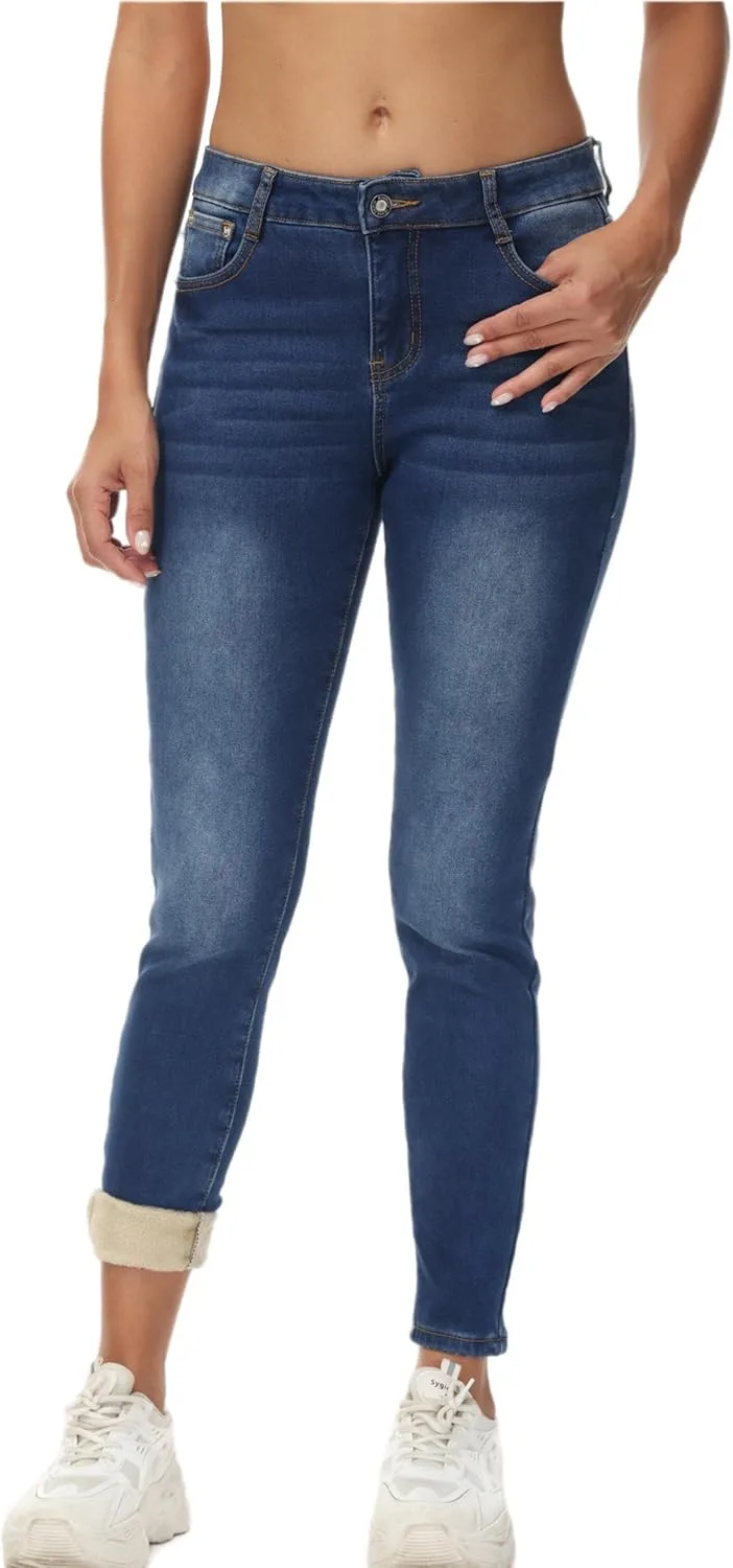 GUNLIRE женские утепленные джинсы с флисовой подкладкой, скинни, высокая посадка
GUNLIRE женские утепленные джинсы с флисовой подкладкой, скинни, высокая посадка