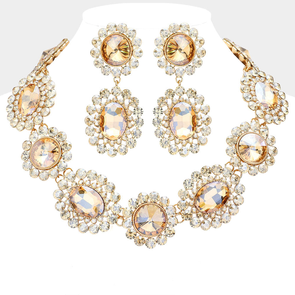 Вечернее ожерелье с круглыми овальными камнями Fashnzfab, Gold, Lt Col Topaz
Вечернее ожерелье с круглыми овальными камнями Fashnzfab, Gold, Lt Col Topaz