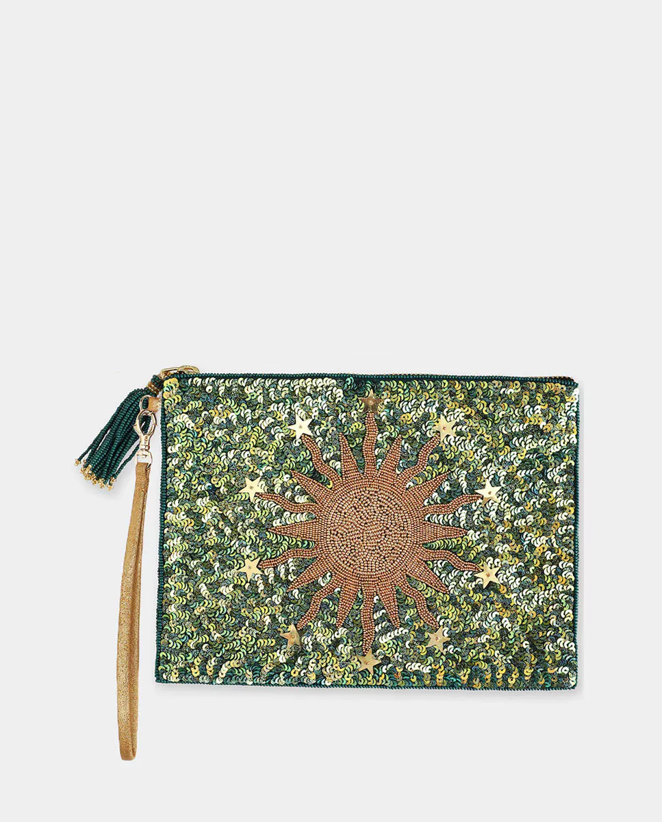 Сумочка, расшитая вручную пайетками и бисером от OLIVIA DAR, зеленый
Сумочка, расшитая вручную пайетками и бисером от OLIVIA DAR, зеленый