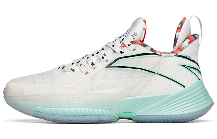 Баскетбольные кроссовки Light Horseman 3 мужские с низким верхом цвета слоновой кости/фарфорово-зеленого цвета Anta
Баскетбольные кроссовки Light Horseman 3 мужские с низким верхом цвета слоновой кости/фарфорово-зеленого цвета Anta