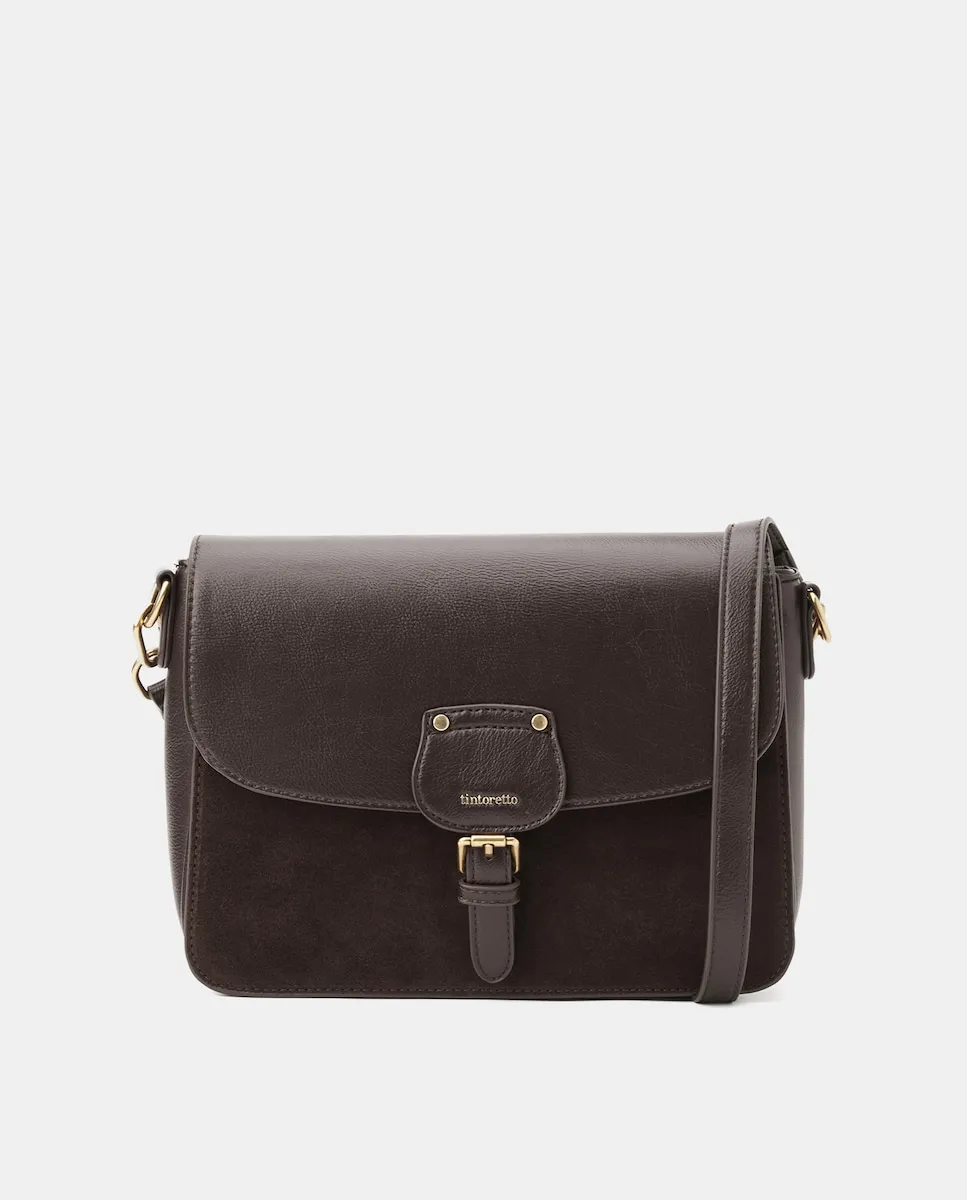 Кожаная сумка-мессенджер с пряжкой Tintoretto, шоколадный
Кожаная сумка-мессенджер с пряжкой Tintoretto, шоколадный
