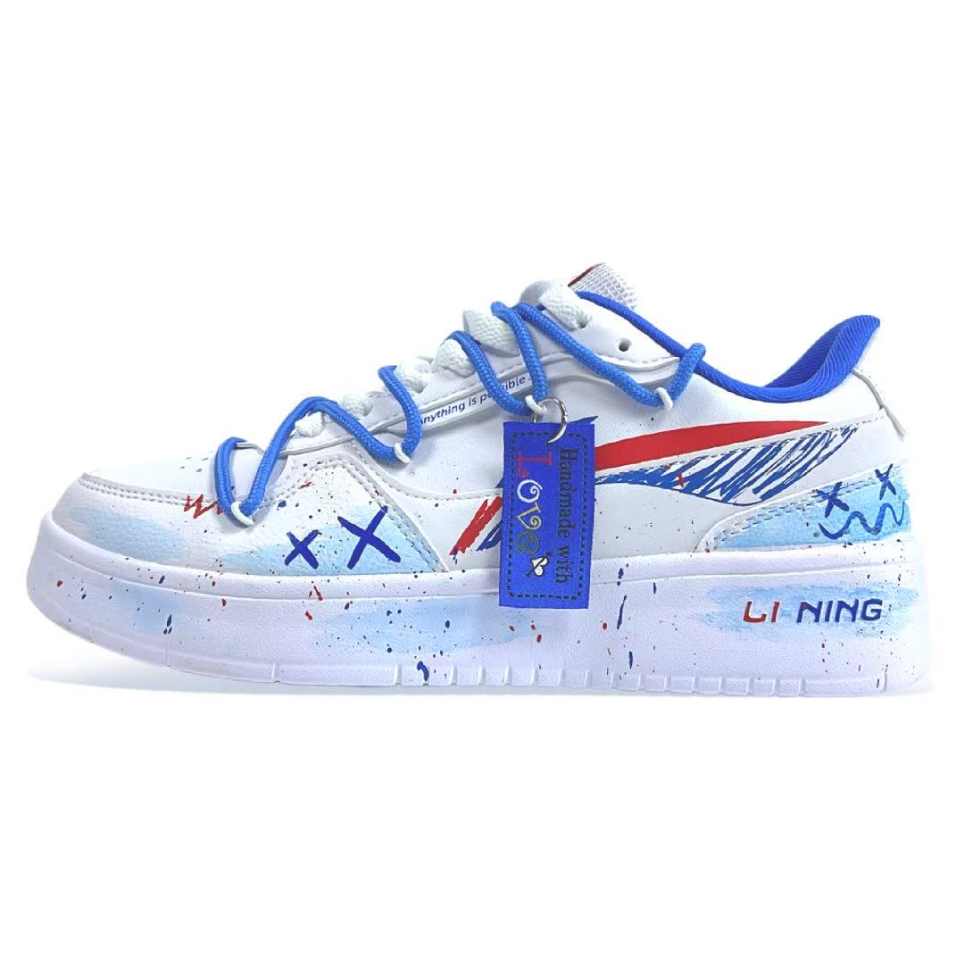 LINING Износостойкие низкие кроссовки для скейтбординга Duda Coverage, мужские, сине-белые
LINING Износостойкие низкие кроссовки для скейтбординга Duda Coverage, мужские, сине-белые