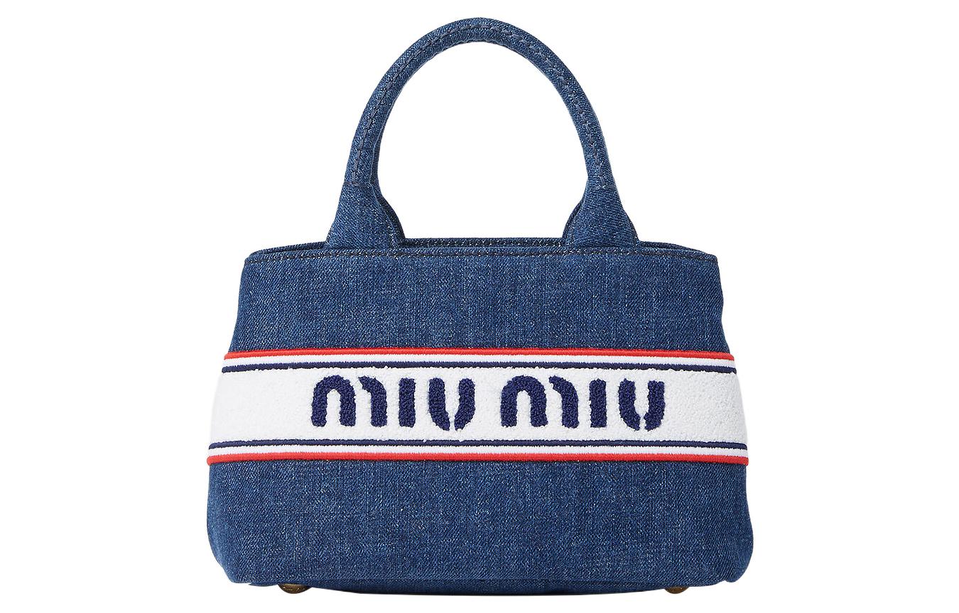 MIU MIU Хлопковая джимовая сумка-шоппер
MIU MIU Хлопковая джимовая сумка-шоппер