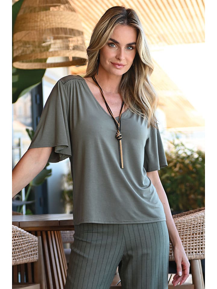 Рубашка Муса цвета хаки Bleu d'Azur
Рубашка Муса цвета хаки Bleu d'Azur