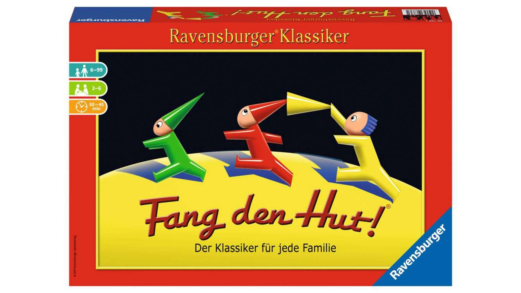 Ravensburger Spiele Catch the Hat! Игра-ракушка для 2–6 игроков, семейная игра для детей от 6 лет и старше, классическая Ravensburger Spiele
Ravensburger Spiele Catch the Hat! Игра-ракушка для 2–6 игроков, семейная игра для детей от 6 лет и старше, классическая Ravensburger Spiele