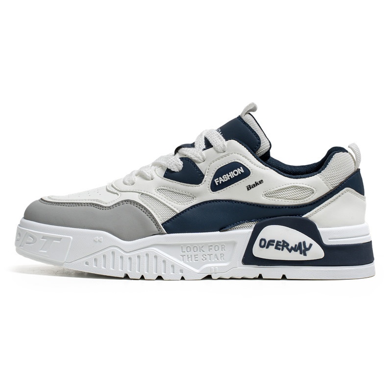 Нескользящие износостойкие низкие мужские кроссовки BAKE, White Blue
Нескользящие износостойкие низкие мужские кроссовки BAKE, White Blue