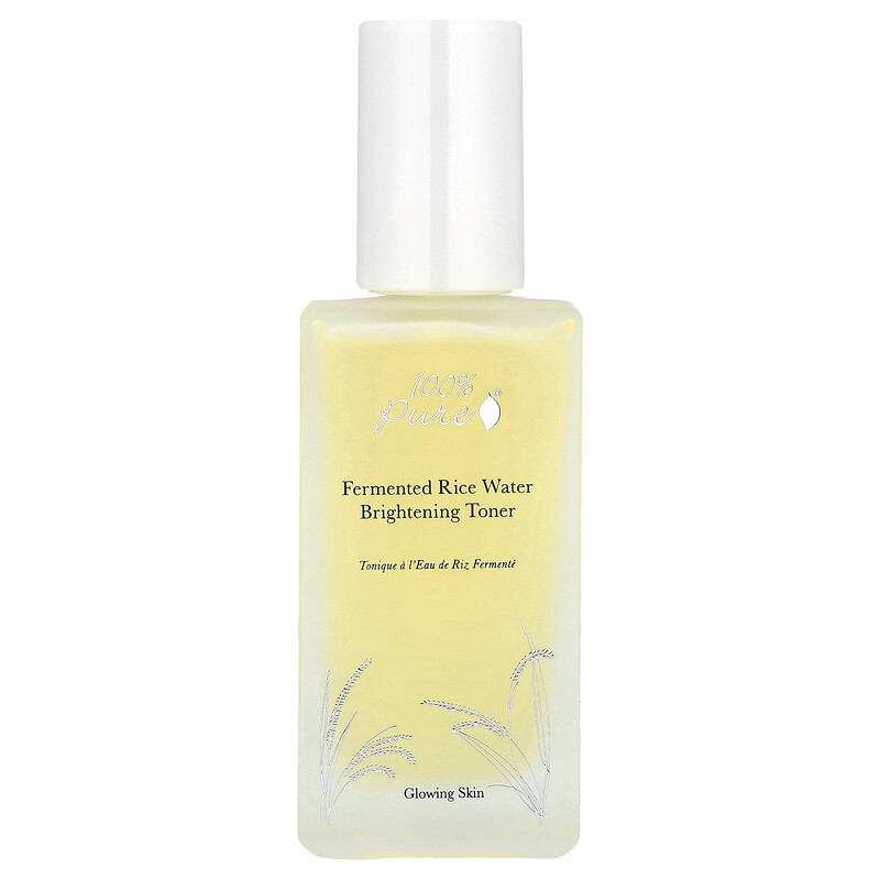 100% Pure, Осветляющий тоник с ферментированной рисовой водой, 100 мл (3,3 жидк. Унции) 
100% Pure, Осветляющий тоник с ферментированной рисовой водой, 100 мл (3,3 жидк. Унции)