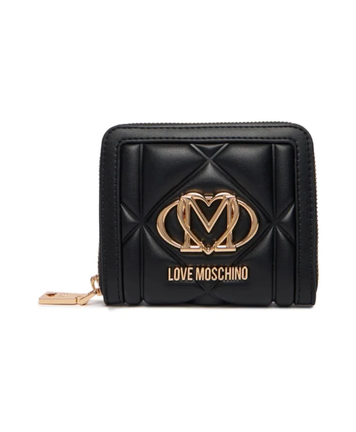 Небольшой кошелек на молнии Love Moschino, черный
Небольшой кошелек на молнии Love Moschino, черный