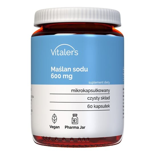 Vitaler's, Бутират натрия (Sodium Butyrate) 600 мг, 60 капс.
Vitaler's, Бутират натрия (Sodium Butyrate) 600 мг, 60 капс.