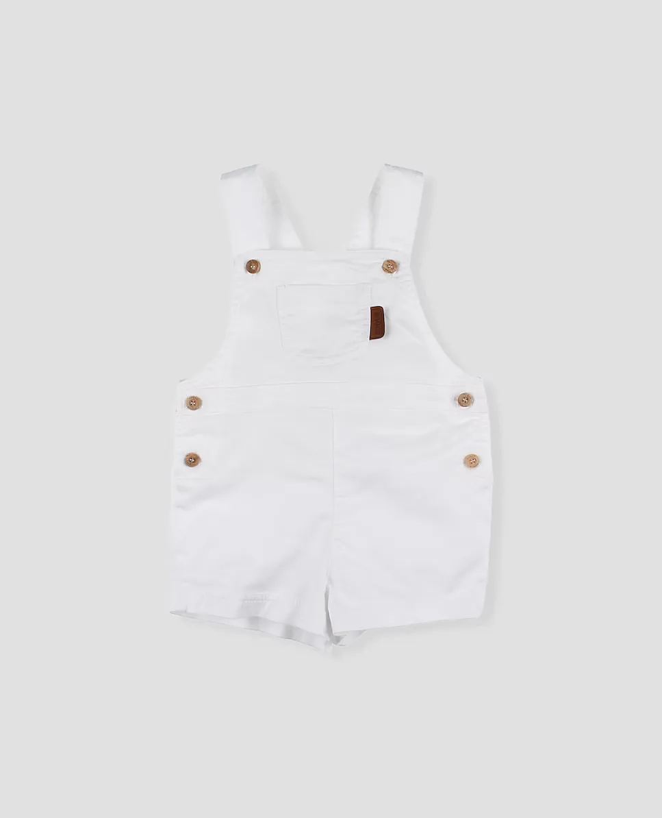 Комбинезон для мальчика из хлопчатобумажной холстовой ткани Foque, белый
Комбинезон для мальчика из хлопчатобумажной холстовой ткани Foque, белый