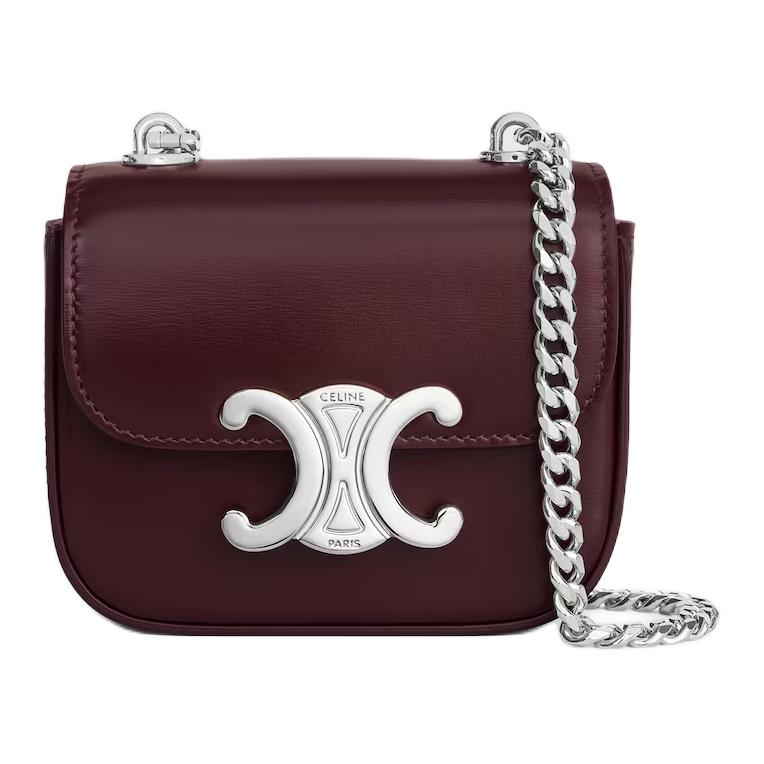 CELINE Кожаная сумка через плечо мини женская тёмно-бордовая
CELINE Кожаная сумка через плечо мини женская тёмно-бордовая