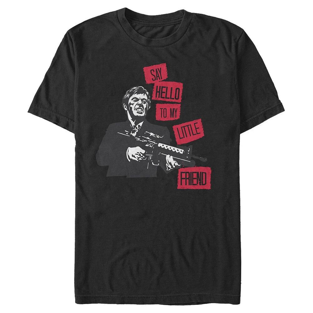 Мужская футболка с изображением Scarface Say Hello To My Little Friend Licensed Character, черный
Мужская футболка с изображением Scarface Say Hello To My Little Friend Licensed Character, черный
